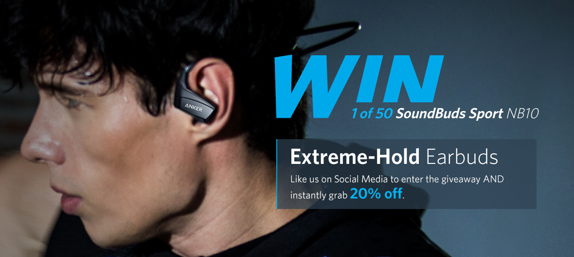 SoundBuds Sport NB10, ExtremeHold Earbuds Giveaway & Discount Deals