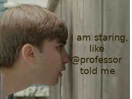 staring